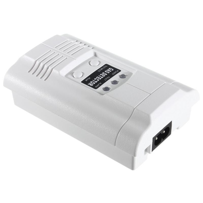 AC 220V/50HZ Carbon Monoxide Propane LPG LNG Gas Leak Tester Sensor Warning LED Warning Light Alarm Detector Home Security