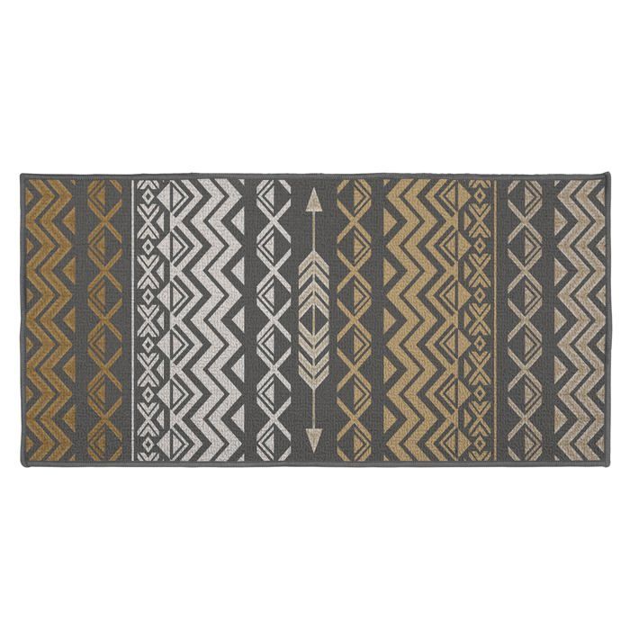 Tapis d'entrée Zaparos 50 x 120 cm marron