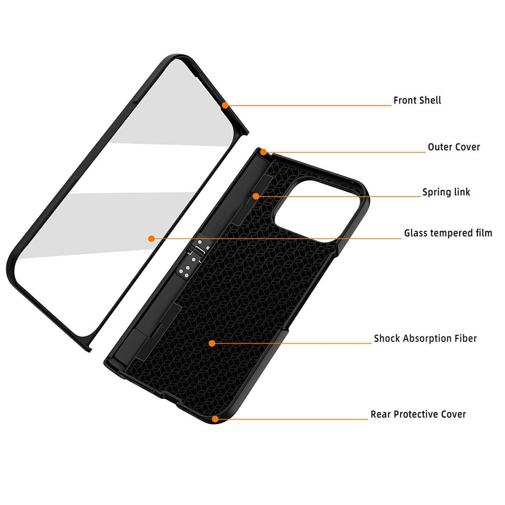 For Google Pixel 10 Pro Fold Case Kickstand Hard PC Phone Cover with Screen Film