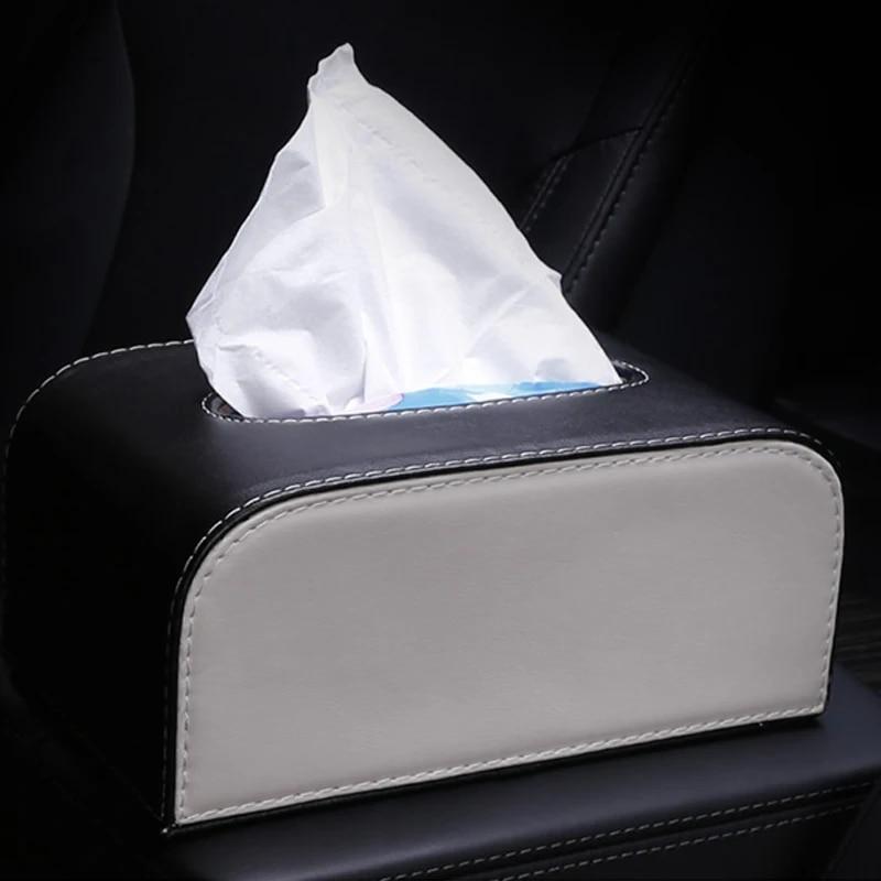 My Good Car Tissue Box Car Tray Toilet Paper Napkin Tray For Tesla Model 3 S X Car Accessories