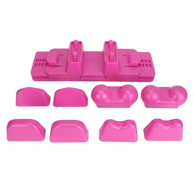 Регулируемый инструмент для массажа поясничной мышцы с 4 наборами сменных головок, эластичная оболочка для снятия мышечного напряжения