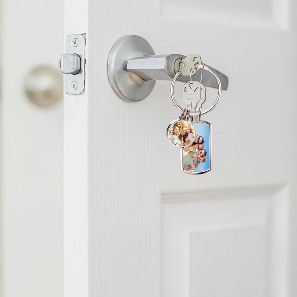 Металлический брелок из нержавеющей стали можно использовать для выгравированных своими руками памятных аксессуаров для ключей