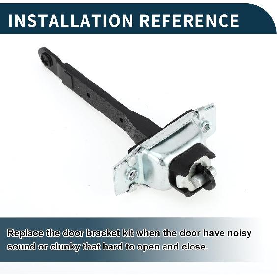 Door Check Strap Stopper Limiter for Toyota Pickup 4Runner Durable No.6861035030 | Front Left Right Door Check Bracket Stop 1Pc Door Checker Arm