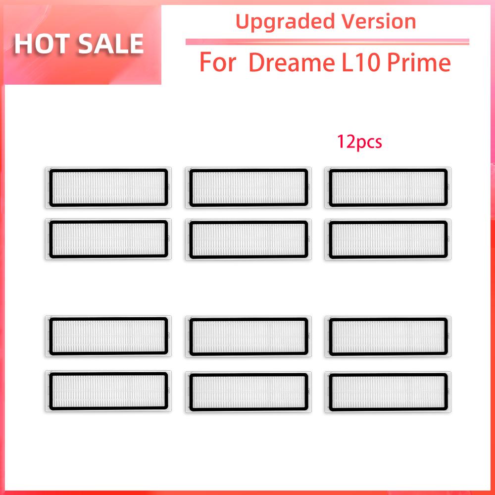 Совместимость с Dreame L10 Prime / L10s Pro Robot Vacuum Сменные детали Основная боковая щетка HEPA-фильтр Запасные части для швабры