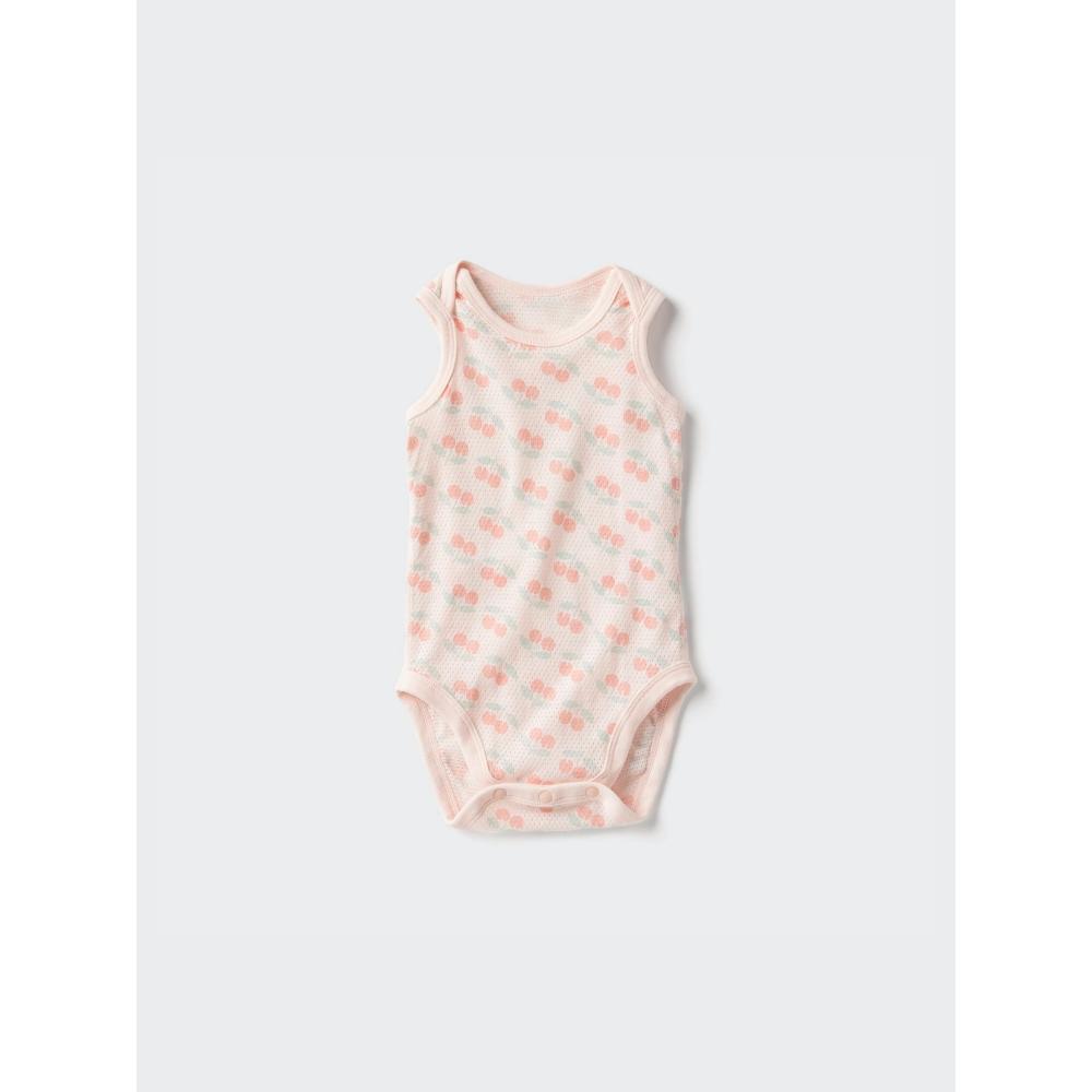 Uniqlo Japan Cotton Mesh Bodysuit Sleeveless