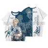 Anime Games Wuthering Waves Hiyuli Cosplay 3D T-Shirt Fashion Short Sleeve T Shirt Casual Men Women Harajuku Top Summer Clothing