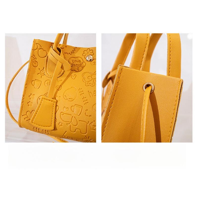 Handbag Large Capacity Bag Womens Embossed Crossbody Bag Shoulder Bag