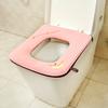 Four Seasons Universal Coral Velvet Подушка для сиденья унитаза Бытовая крышка для унитаза Прямоугольная крышка для унитаза с застежкой-молнией