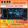 Автомобильный радиоприемник Android 14 мультимедийный видеоплеер для Chrysler 200 200C 2015 - 2019 Carplay Android Auto Stereo GPS навигация WIFI