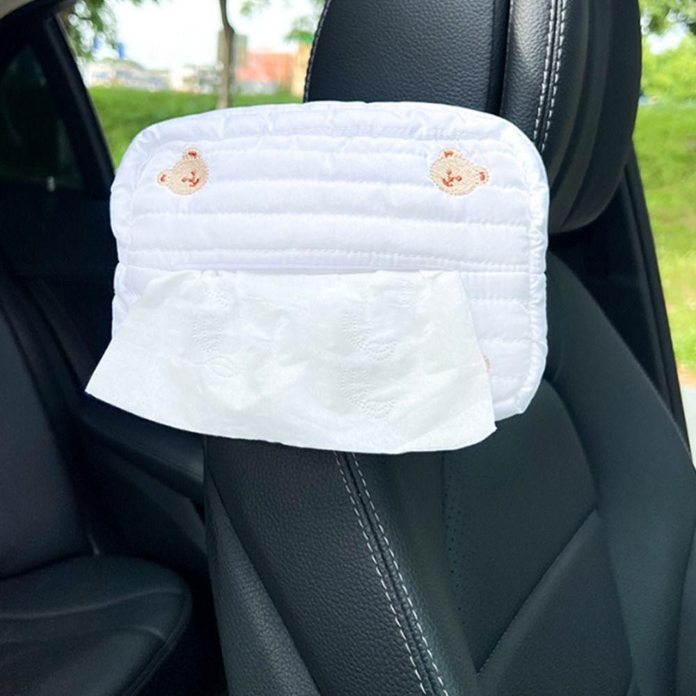 Универсальный автомобильный держатель для салфеток Кавайный подвесной бумажный ящик Кейс для хранения бумаги Домашнее украшение