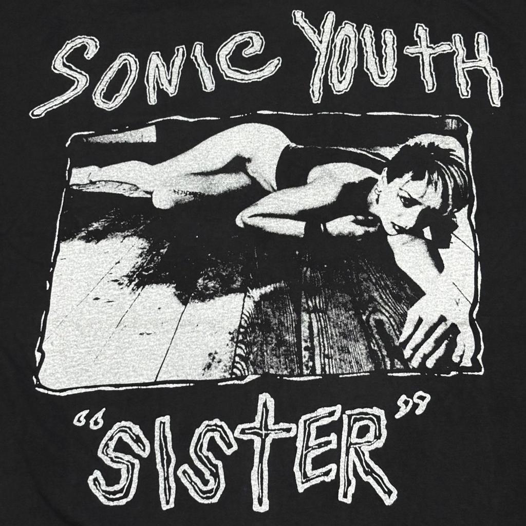 Винтажная 1987 года SONIC YOUTH Альбом Sister Промо 90-х Тур группы Размер L Перепечатка Унисекс Футболка