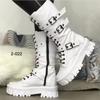 Autumn European and American Mid Length Boots, Children's Boots, New Large-sized Handsome Thick Soled Leather Boots