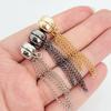 2Pcs Magnetic Clothespins Multi-Function Colorful Garment Brooch Chain Tassel Design Clothes Clips Clothing Accessories