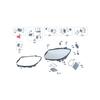 New A2059067804 Left Headlight LED Angel Eyes Source DRL Daytime Light Module for Mercedes C Class W205 A205 2018-