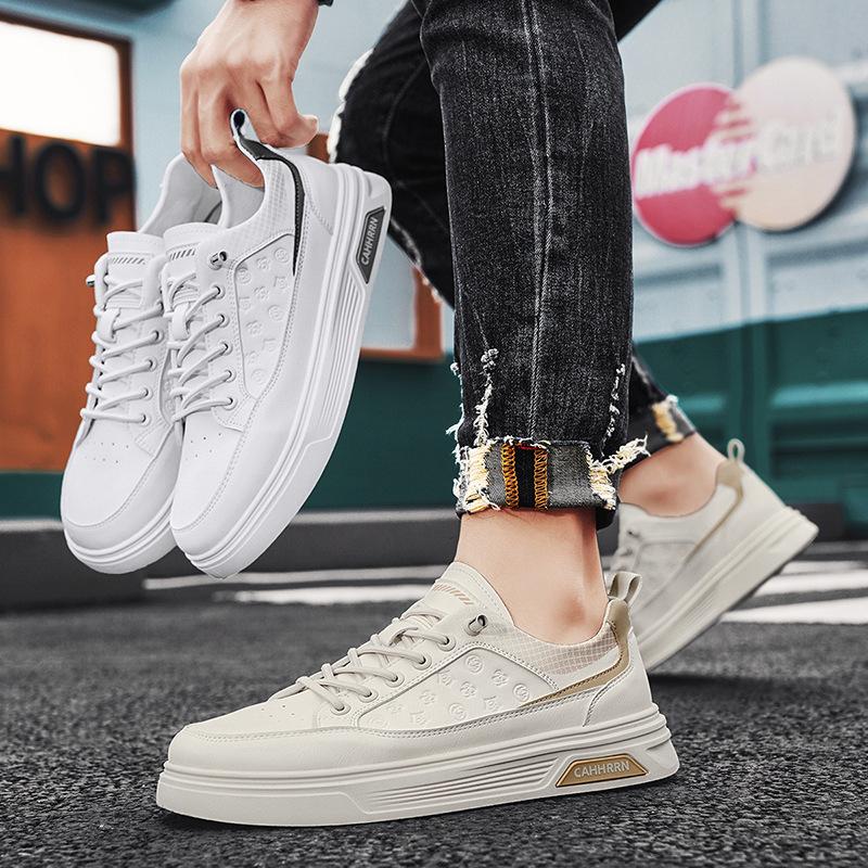 Мужская обувь 2025 года, новая весенняя повседневная обувь для сноуборда, дышащие белые туфли на плоской подошве, мужская модная универсальная спортивная обувь на мягкой подошве