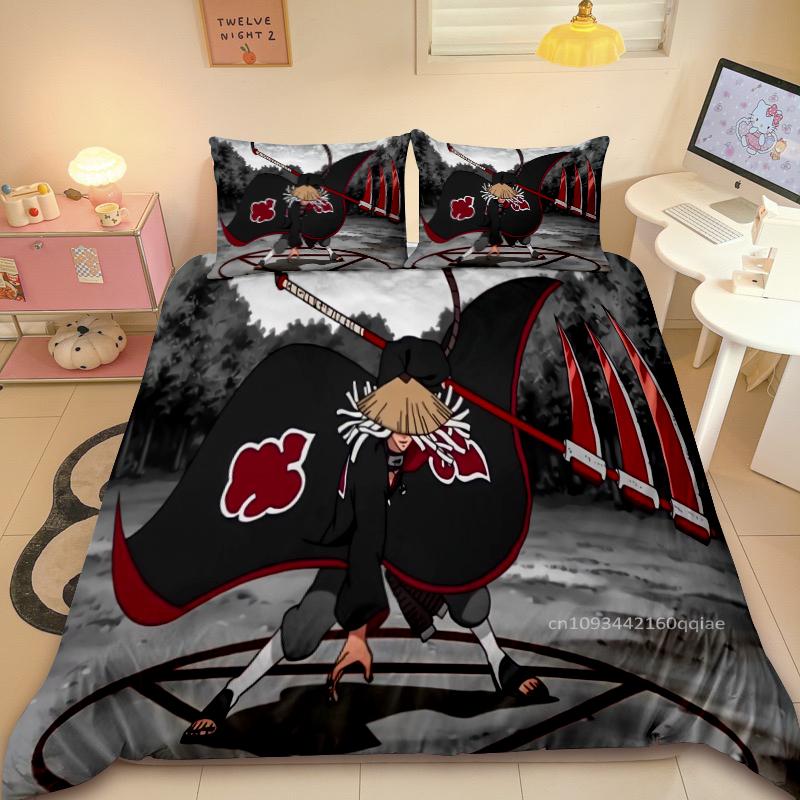 Пододеяльник Наруто Узумаки Наруто Мультяшный Аниме Украшение Комнаты Спальни Детский Подарок Размер Односпальный Двуспальный Настраиваемый