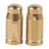 2 Pcs Lot TC4 Titanium Alloy Mountain Road Bike Valve Cap for Inner Tube Gas Nozzle (Gold)