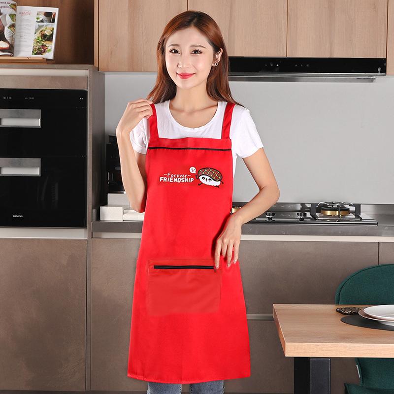Household Kitchen Apron Household Abrasion Resistant Waterproof Antifouling Barista Apron Restaurant Uniform Coffee House