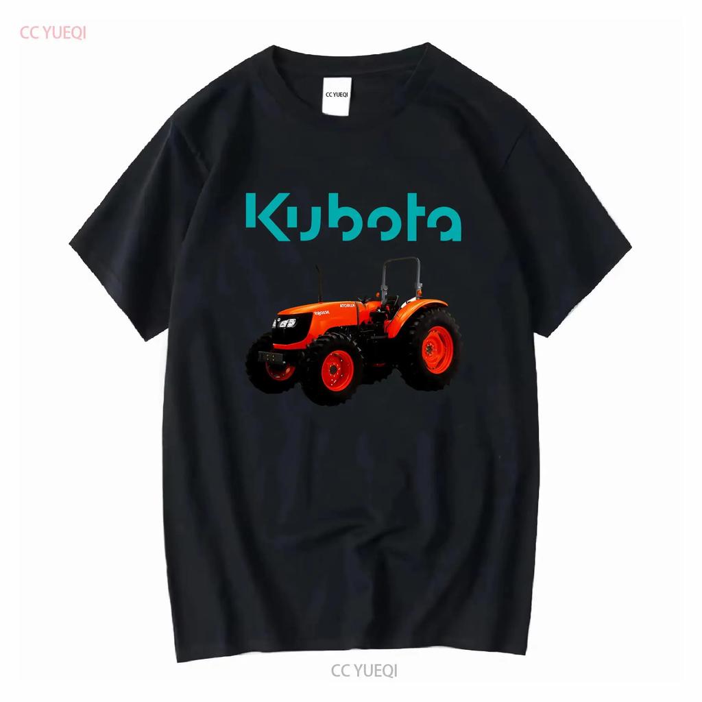 Мужская черная футболка с логотипом трактора Kubota, размер от S до 3XL, винтажная, стильная, повседневная, дизайнерская одежда, мягкая
