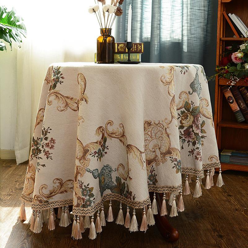 Европейская круглая скатерть для стола Маленькая круглая чайная скатерть Круглая скатерть для стола Бытовая скатерть