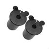 2 Pack Cable Feed Through Bushings Wear Resistant, Silicone Wall Grommet Routing Kit for