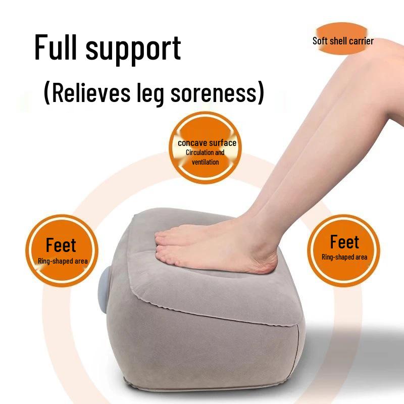 Скидка для новичков: Дорожная надувная подставка для ног для самолета, поезда или автомобиля