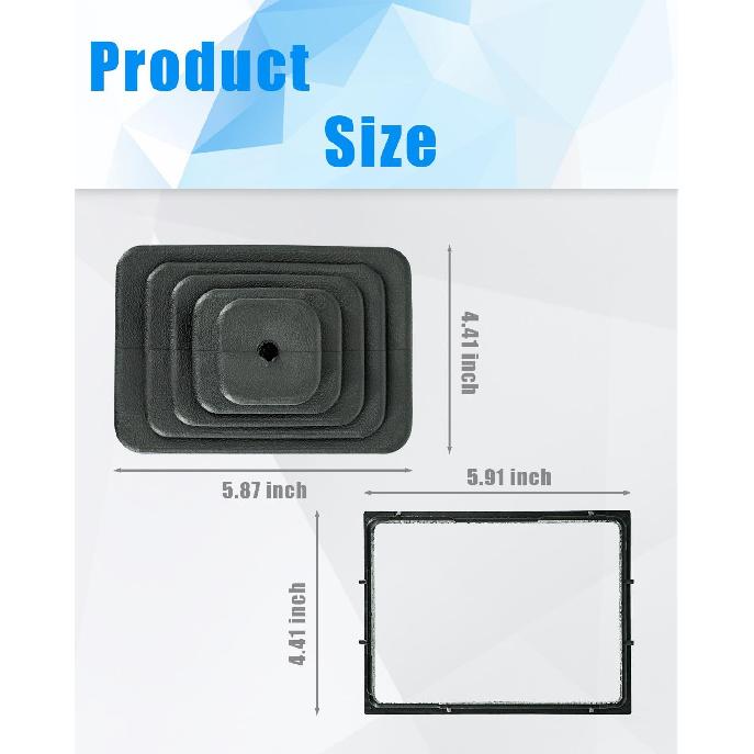 53000056 52078558 Shifter Boot & Retainer Bezel Kits Fits For Jeep TJ Wrangler 1997 1998 1999 2000 2001 2002 2003 2004