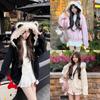 2026 Hooded Oversized Cardigan Sweater Women Men Korean Sweet Style Zipper Front Lightweight Casual Outerwear In