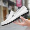 Модные роскошные брендовые мужские мокасины из натуральной кожи удобные туфли-лодочки без застежек мужская обувь для вождения ручной работы итальянская обувь