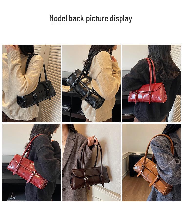 Осень 2025 Французская Ретро Сумка-Багет - Роскошная Женская Сумка на Плечо Высокого Класса