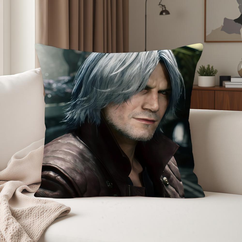 DDevil Mmay Ccry Games Pillow Case Suitable For Bedrooms Living Rooms Cars Home Decoration