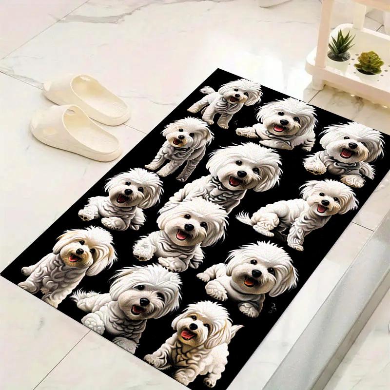 Bulldog Doberman Carpet Rug for Living Room Bedroom Home Sofa Decoration,Kids play Non-slip Floor Mat