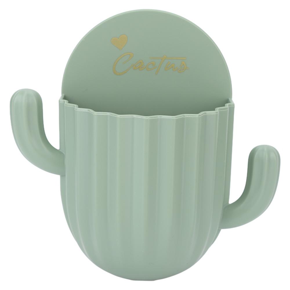 Wall Mounted Toothbrush Storage Rack Green Comb Storage Holder Wall Mounted Storage Box  For Home