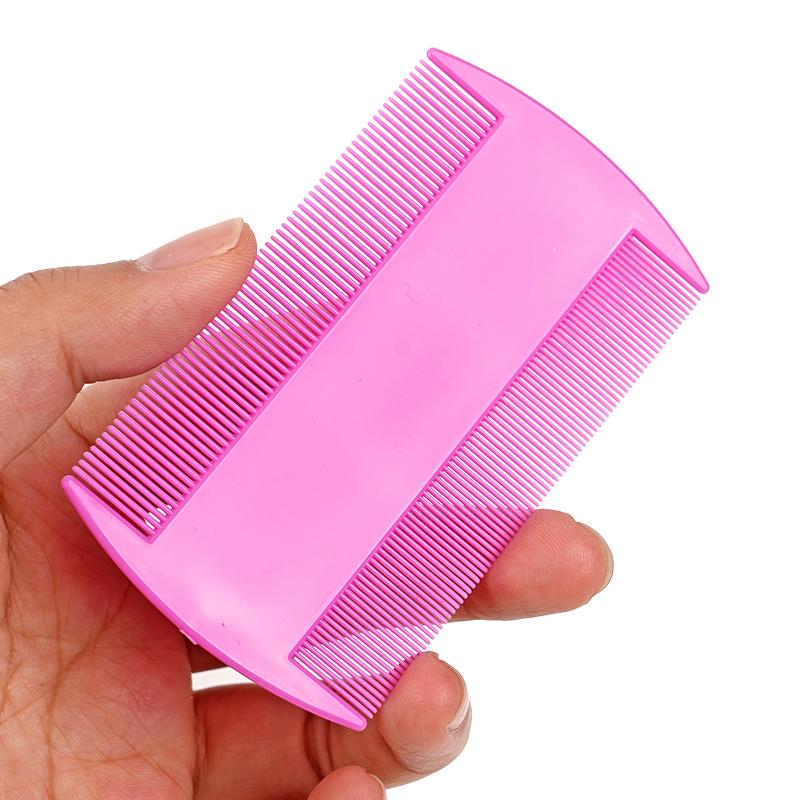 1pcs Plastic Double Sided Nit Fine Tooth Head Lice Hair Combs for Pet Dog Cat Flea Hair Combs Brush Pet Hair Cleaning Supplies