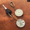 Marine 100 Years Perpetual Calendar World Timer Keychain Brass  Keyring Keychain