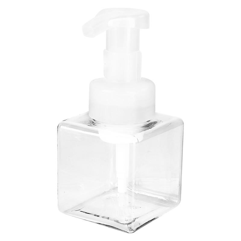 Dispenser Soap Foam Foaming Pump Empty Square Bottle Plastic Travel