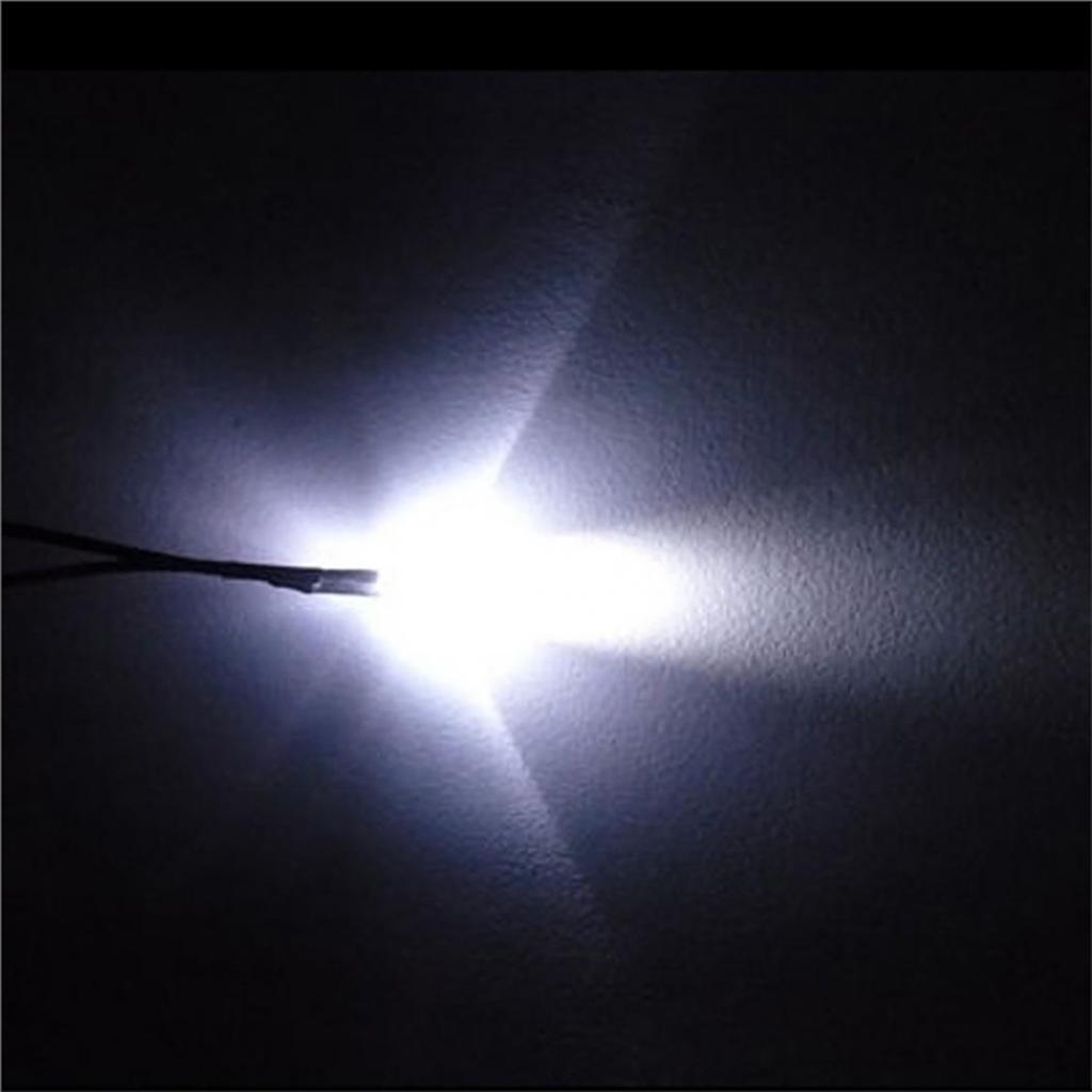 10Pcs 3mm LED Lamp Cable Bulb Pre-wired DC Emitting Diode Light