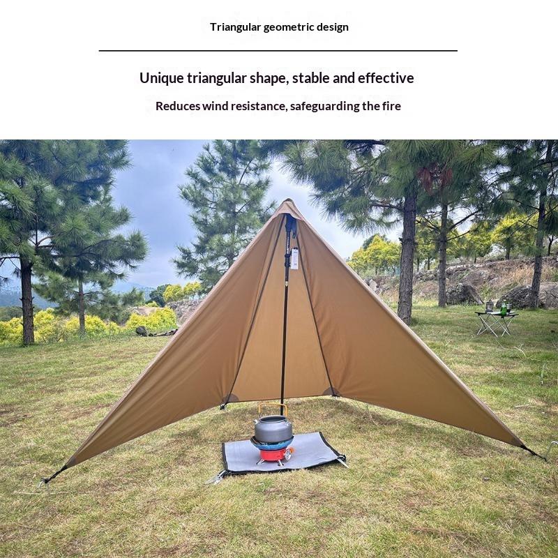 Ultralight Camping Stove Windbreak 20D Nylon Fire Retardant Wind Shield for Outdoor Hunting Cooking Excursions