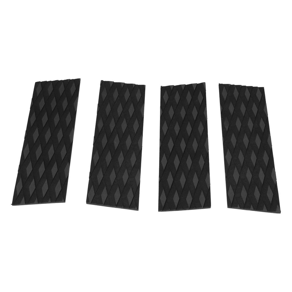 4pcs EVA Surfboard Deck Traction Pads Non Slip Surf Deck Grips Mat for Surf Water Sports