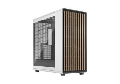 Fractal Design North XL Меловой Белый TG Прозрачная Панель из Закаленного Стекла Дерево Дуб Совместимый с Материнскими Платами Полноразмерный Стильный PC Корпус CS8752 + E-ATX