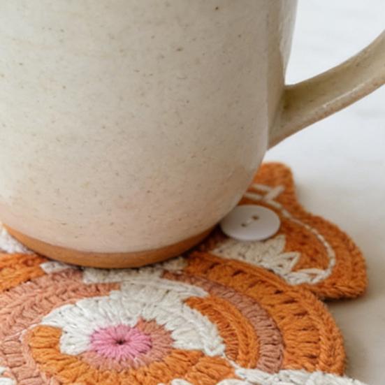 Yousheng Кот Плетёная подставка Крючком Подставка для кофе в форме кота для декора дома и офиса Защита столешницы Смешные подарки для женщин Мамы Подруг Коллег