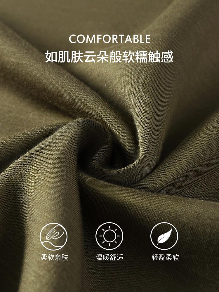 [Simple and casual] Cloud like air layer warm and skin friendly round neck sweatshirt for men in autumn, solid color versatile long sleeved T-shirt