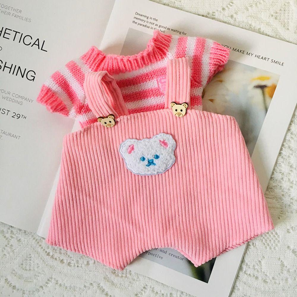 Одежда для куклы Облачко-овечка Ручная работа Наряд для куклы Милая футболка с маленьким мишкой Шарнирная кукла