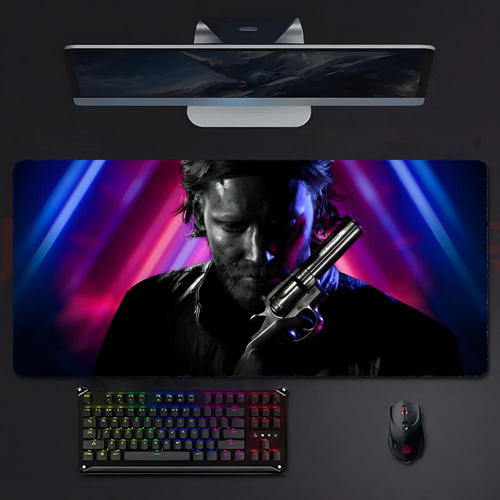 Dark Mysterious Game AAlan Wake Mouse Pad Mousepad Large Gaming Lockedge Thickened Pc Table Desk Mat