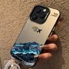 Чехол для телефона с изображением горной вершины и самолета для IPhone 17 16 14 15 11 12 13 Pro Max 16E 7 8 15 16 Plus 17 Air Ударопрочный Закат IMD Чехол