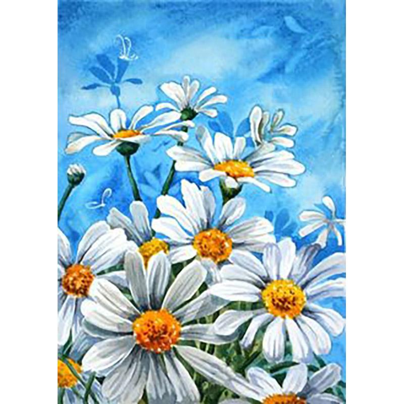 DIY Floral 5D Diamond Painting Full Round Drill Diamond Embroidery Cross Stitch Mosaic Kits Flower Wall Art Home Decor