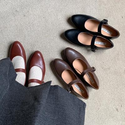 Мода Bailamos Мода Женские Балетки Дизайн Бренда Квадратный Носок Женские Балетки Повседневный Ремешок с Пряжкой Женские Туфли для Платья Низкий Каблук Му