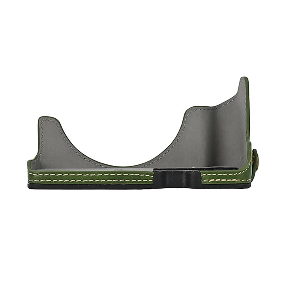 R100 Масло Кожа PU Кожа Чехол Половина Корпуса Камеры для Canon EOS R50 R100 Открытие Батареи Нижняя Крышка