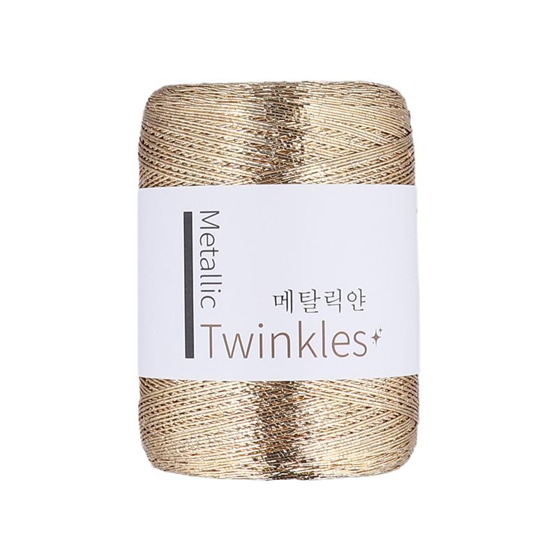 Gold Silver Color Yarn Thread Handmade Woven Bag Woven Crochet Knitted Clothes Yarn Line Cord DIY Embroidery Sewing Accessories