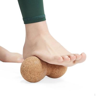 Пробковый массажный мяч Инструмент для упражнений Легкий Изящный Маленький размер Форма арахиса Мышцы для ног, спины,